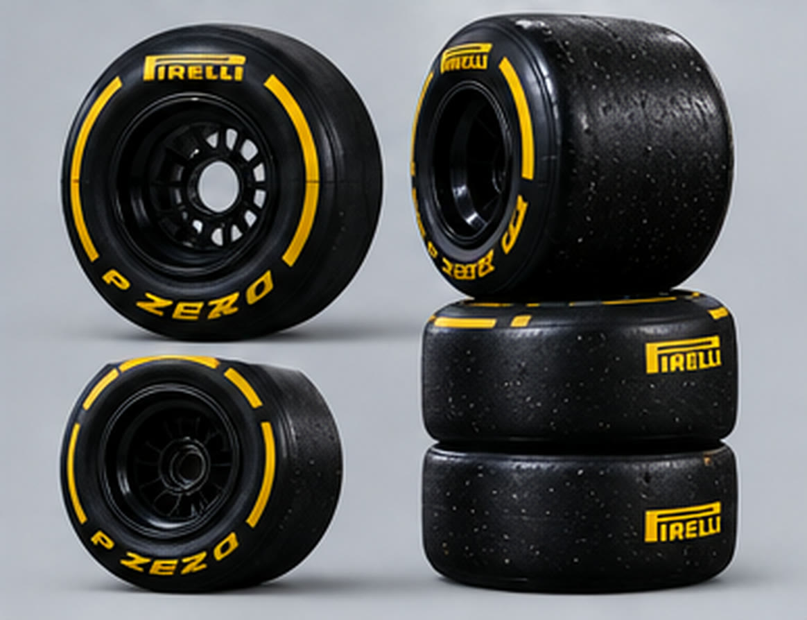 A set of race tyres