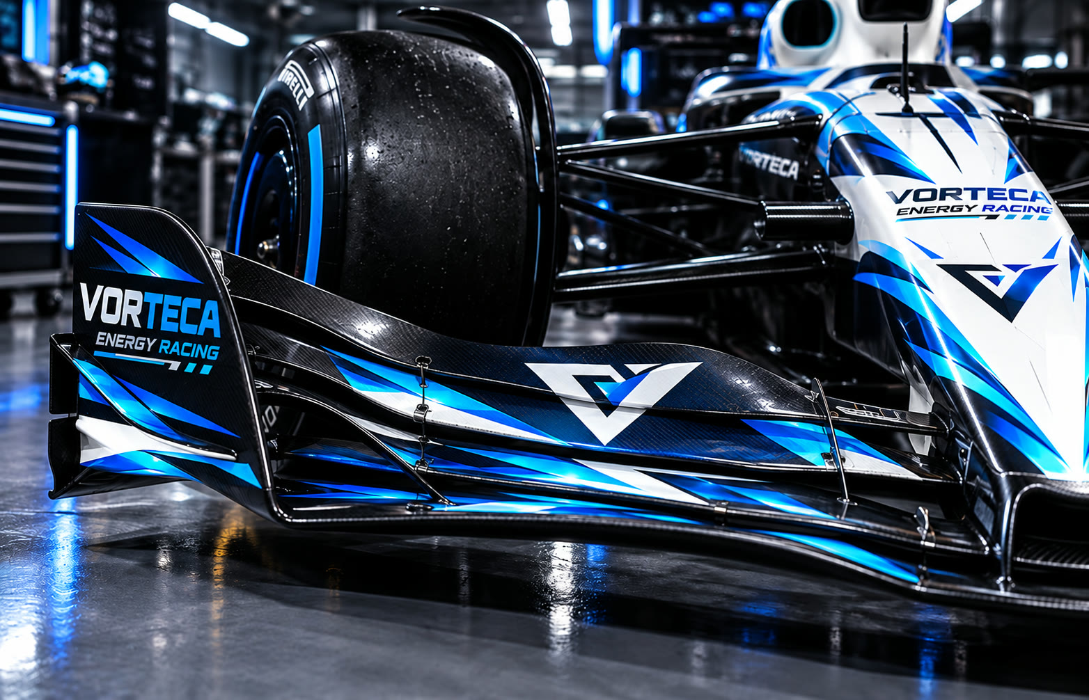 The front wing, close up